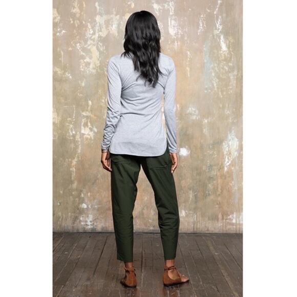 NWT Paskho XXL Sanctuary Cropped Pleated Stretch-Tech Pants Dark Green - Picture 3 of 6